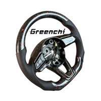 Setir Mobil Kulit Merah Berbahan Karbon Forged untuk Mazda 3 6 5 8 CX5 RX7 MX5 CX90 BL GH GG GY CX7 RX8 2003 2015