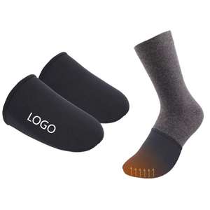 Chaussettes chauffantes d'orteils chaussons 3 mm couvre-orteils en néoprène pour le vélo cyclisme course randonnée bains de glace - Product Image 1