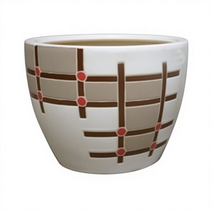 Maceta de Cerámica Negra Vietnamita Vintage con Acabado Glaseado, Diseño Rústico Moderno y Minimalista, con Orificio de Drenaje 1000 - Product Image 2