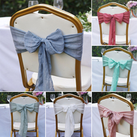 Nœuds de chaise universels en gros, housses de chaise pour événements de mariage, banquets, embrasses de chaise de fête