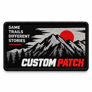 Certified Factory Black Outdoor Style Custom Logo Embroidered Patch Laser Cut Hook And Loop Embroidery Patches - Product Image 5