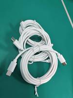 Câble de charge rapide Type-C vers Type-C 3A de 2 m avec conducteur en cuivre pur et matériau PVC pour téléphones mobiles iPhone et Android