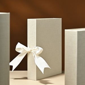 Custom Jewelry <b>storage</b> box, flip cover creative ribbon design ring necklace jewelry display gift box - Product Image 2