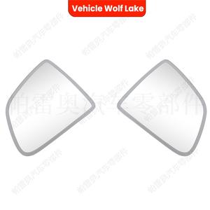 เลนส์กระจกมองข้างเทสล่า รุ่น Y ปี 2019-2023 ป้องกันแสงสะท้อน อะไหล่เปลี่ยนซ้ายขวา สีเงิน วัสดุ ABS - Product Image 3