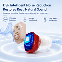 Aides auditives intra-auriculaires rechargeables OTC pour seniors, amplificateur sonore numérique avec suppression du bruit, écologiques et à charge rapide