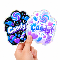 Sacs en plastique personnalisés avec logo, qualité alimentaire, petits sacs en plastique refermables, pochettes Mylar autoportantes pour bonbons, snacks, biscuits, 3,5 pouces