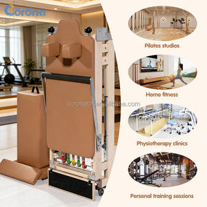 Alat Pilates Reformer Lipat, Peralatan Latihan Tubuh Seimbang, Mesin Latihan Inti untuk Penggunaan di Rumah dan Studio - Product Image 3