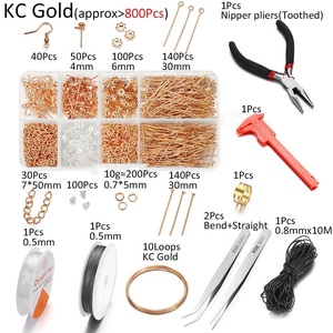 Offre Spéciale Boucle D'oreille Making Supplies <span class=keywords><strong>Kit</strong></span> Avec crochets Tête Broches Dos Postes Boucle D'oreille <span class=keywords><strong>Bijoux</strong></span> Faisant Des Résultats Outils set pour adultes - Product Image 6
