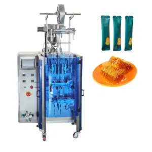 Automatic round corner honey stick packing machine syrup ketchup sauce cream sachet sealing filling packing machine 10ml