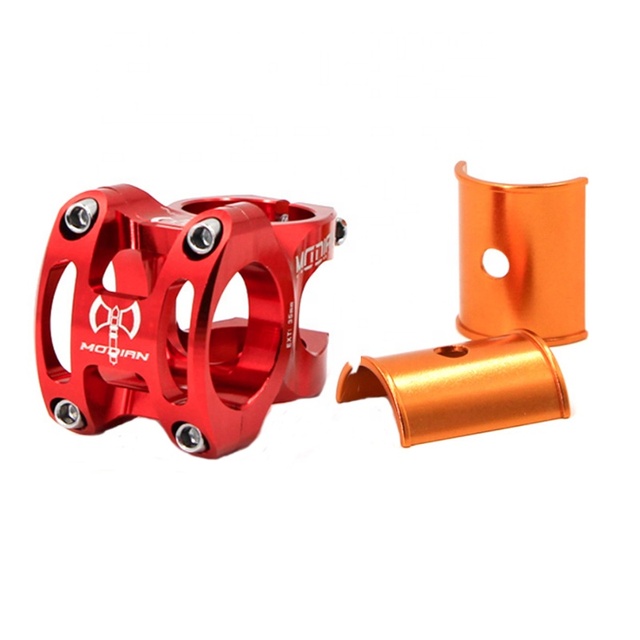 Aluminum Alloy Bicycle Handlebar Stem 0 Degree 25.4/31.8mm Bike Stem for Cycling Equipment Bike Parts