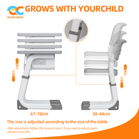 Bureau d'étude scolaire rose avec support ergonomique, ensemble bureau et chaise pour salle de classe, bureaux d'étude réglables en hauteur pour les enfants de 6 à 15 ans