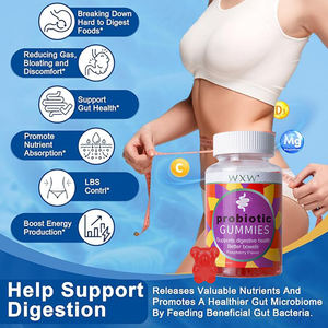 Gomitas probióticas personalizadas OEM, Salud Digestiva, salud intestinal, suplementos de fibra de caramelo, vitamina gomosa - Product Image 3