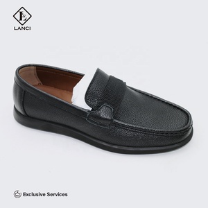 LANCI OEM Mocassins épais de <span class=keywords><strong>luxe</strong></span> pour hommes fabriqués en usine Mocassins imperméables en <span class=keywords><strong>daim</strong></span> et chaussures en cuir Style de marche à la mode - Product Image 1