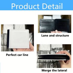 Cartera de PU Casual de Alta Calidad para Hombre, Regalos de Graduación, Diseño de Banco con Impresión Personalizada por Sublimación, Ligera de 0.06 kg - Product Image 4