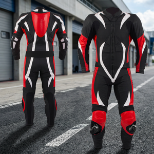 Leather <b>Motorcycle</b> Suit-Waterproof Windproof Breathable Full Sleeve Unisex Autumn <b>Summer</b> - Product Image 2
