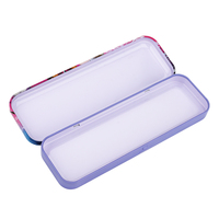 Boîte en métal/étain rectangulaire personnalisée avec logo OEM pour emballages promotionnels, cadeaux pour étudiants et enfants, crayons et stylos