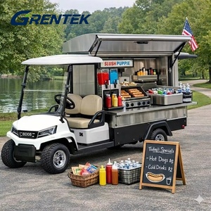 Voiturette de golf tout-terrain électrique renforcée GRENTEK OEM ODM 4 places avec pneus routiers, batterie lithium/plomb-acide, vitesse 50-70 km/h, pour la montagne - Product Image 1