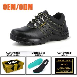 <span class=keywords><strong>Chaussures</strong></span> de sécurité Tiger Master basses en cuir noir, avec embout en acier et anti-perforation, respirantes, pour hommes, <span class=keywords><strong>vente</strong></span> directe usine, OEM - Product Image 4