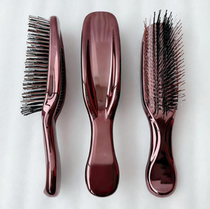 Peigne de massage <span class=keywords><strong>SPA</strong></span> <span class=keywords><strong>pour</strong></span> le cuir chevelu, à long manche, en nylon électroplaqué, <span class=keywords><strong>pour</strong></span> le nettoyage du cuir chevelu et le lissage des cheveux - Product Image 2