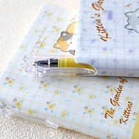Cuaderno Cuadrado Kawaii de Bolsillo A7 con Mini Bolígrafo, Páginas Sin Líneas, 100 Hojas, 80GSM, Papelería Infantil al por Mayor
