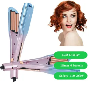 2024 tóc Curler thiết lập quăn Wands tự động tạo kiểu tóc Curler Ba Thùng tóc Curler