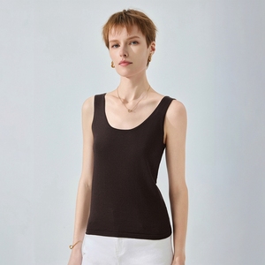 Gilet in Cashmere 100% Lavorato a Maglia, Girocollo Senza Maniche da Donna - Product Image 3