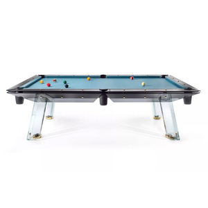 Mesa de <span class=keywords><strong>Billar</strong></span> de Vidrio Templado de Alta Gama, Tablero con Textura Transparente de Cristal, Juego Completo de Accesorios Incluido Tamaños: 6/<span class=keywords><strong>7</strong></span>/8/9 <span class=keywords><strong>pies</strong></span> - Product Image 4