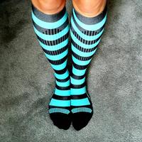 Chaussettes de compression en polyamide pour femmes, sport, course à pied, logo privé, dropshipping, fantaisie, 20-30 mmhg, graduées, infirmières