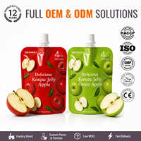 OEM Custom Detox Reiniging Zero Sugar Konjac Jelly voor Darmgezondheid Laagcalorische Squeeze Pouch Vetverbrander Dagelijkse Wellness
