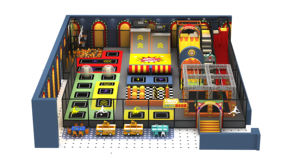 Factory <span class=keywords><strong>Pokiddo</strong></span> Sports Indoor Trampoline Park 4 en 1 Función múltiple Adultos Niños Ejercicio Play Park Kids Playground - Product Image 2