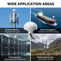 Antenne champignon GNSS à gain élevé 30 dB pour synchronisation GPS Beidou, IP67, TNC BNC, pour station de base 5G et navigation marine