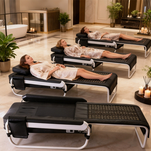 Cama de Masaje Plegable con Rodillos de Jade y Calefacción Infrarroja para Terapia con Piedras, Mesa Térmica para Spa y Salón de Belleza - Product Image 3