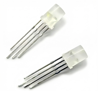 Diode LED adressable GRBW 4-en-1 5V 5mm F5 avec circuit intégré SK6812, lentille concave, lumière changeante de couleur