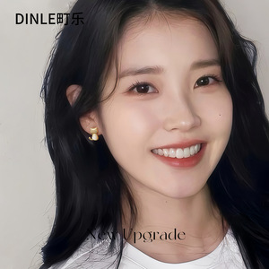 ต่างหูรูปหัวใจ Dinle Cat ทำจากเงินแท้ S925 สำหรับผู้หญิง เครื่องประดับแฟชั่นสำหรับใส่ไปทำงาน - Product Image 2