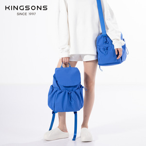 Kingsons Women's <b>Backpack</b> Casual Simple Water Repellent <b>Lightweight</b> Outdoor Travel <b>Backpack</b> Blue - Product Image 1