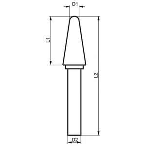 FERVI - L10DC6 Diamond cut <b>rotary</b> burrs LxDC - EAN 8012667357764 POWER <b>TOOLS</b> <b>ACCESSORIES</b> <b>ACCESSORIES</b> FOR ROUTERS - Product Image 2