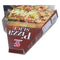 Boîte de papier Triangle haut de gamme nouvellement conçue Boîte à pizza écologique personnalisable Boîte à pizza imprimée à emporter de haute qualité avec logo