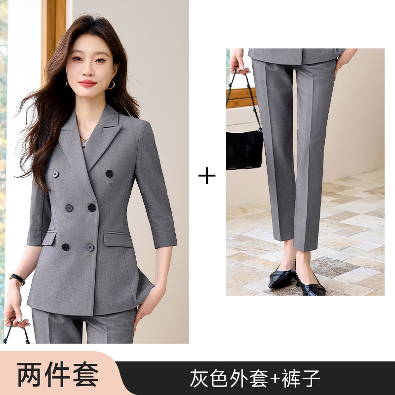 Gray jacket and pants