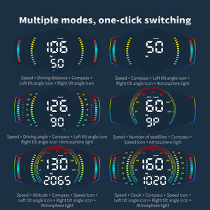 <span class=keywords><strong>2025</strong></span> xe mới HUD G18 GPS Đồng hồ tốc độ đầu lên hiển thị thông minh máy đo độ nghiêng phụ kiện xe hơi cho xe phổ thông - Product Image 4
