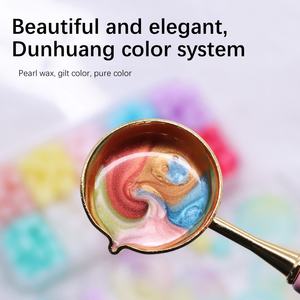 Kit de perles de <span class=keywords><strong>cire</strong></span> à cacheter, perles de <span class=keywords><strong>cire</strong></span> à cacheter avec cuillère à <span class=keywords><strong>cire</strong></span>, bougies à thé et pince à épiler, parfait <span class=keywords><strong>pour</strong></span> la décoration de cartes, enveloppes - Product Image 3