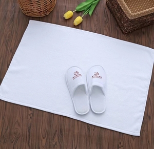 Dige Hotel in cotone Hotel telo da pavimento Hotel asciugamano da pavimento bianco puro asciugamano da pavimento bianco puro - Product Image 3