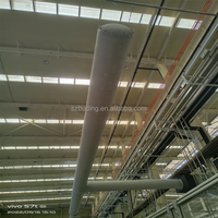Tuyau de climatisation textile flexible industriel de forme carrée avec design graphique pour usine de production