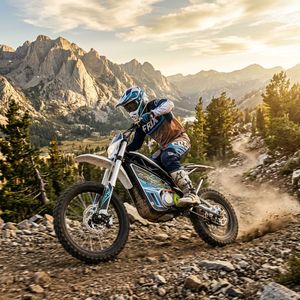 Motocicleta eléctrica Arctic Leopard Xe Pro Style 9000w 80V 110km/h de alto torque para adultos, todoterreno, <span class=keywords><strong>supermoto</strong></span>. - Product Image 1