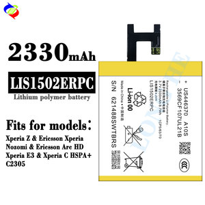 Batería de Alta Calidad para Teléfono Móvil LIS1502ERPC para Sony Xperia <span class=keywords><strong>Z</strong></span> Lte Lt36h L36H C6603 Lt36i h Xperi <span class=keywords><strong>Z</strong></span>, Batería Original - Product Image 2