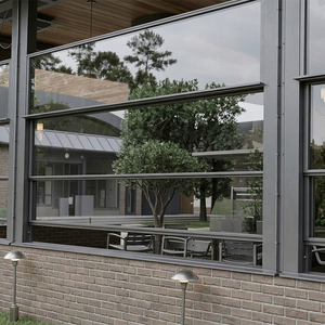 <span class=keywords><strong>Fenêtre</strong></span> coulissante verticale motorisée en aluminium à plusieurs panneaux, <span class=keywords><strong>double</strong></span> vitrage panoramique pour balcon et restaurant - Product Image 1