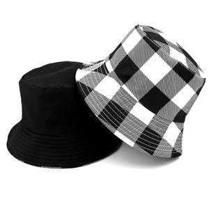 Gorro de Pescador Personalizado 2026 con Bordado 3D a Cuadros, Unisex, Texto Personalizado, Blanco y Negro, para Viajes al Aire Libre, Casual, 100% Algodón - Product Image 3