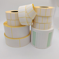 Étiquettes d'expédition thermiques en papier adhésif compostable continu et sensible à la chaleur, personnalisées en Chine, pour la promotion des produits alimentaires, impression directe