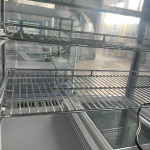 멋진 미니 <span class=keywords><strong>2</strong></span> 층 베이커리 디저트 냉장고 쇼케이스 스퀘어 케이크 디스플레이 냉장고 - Product Image 6