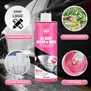 Limpiador Profesional para Exteriores de Autos de 500 ml, Jabón Concentrado para Lavado de Autos con Espuma Alta, Champú para Autos con Cera - Product Image 5