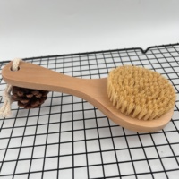 Brosse exfoliante ovale en bambou personnalisable avec logo OEM, brosse corporelle végane pour peaux sèches, éponge de massage naturelle pour le bain, Loofah